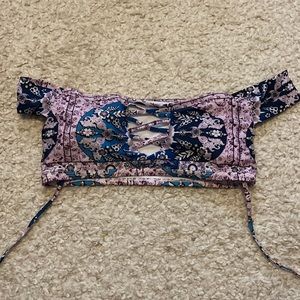 Off the shoulder bikini top